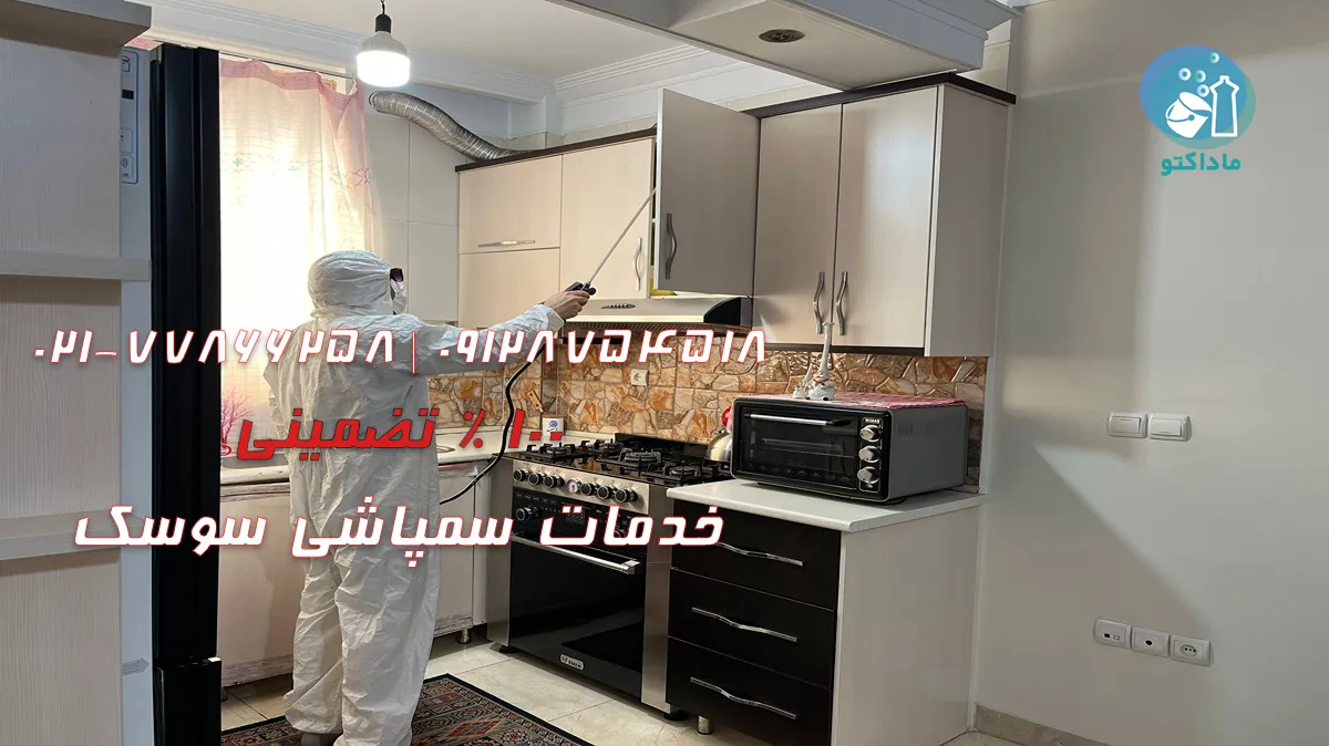 سمپاشی سوسک در تهران 15 گارانتی و ضمانت خدمات سمپاشی سوسک ماداکتو